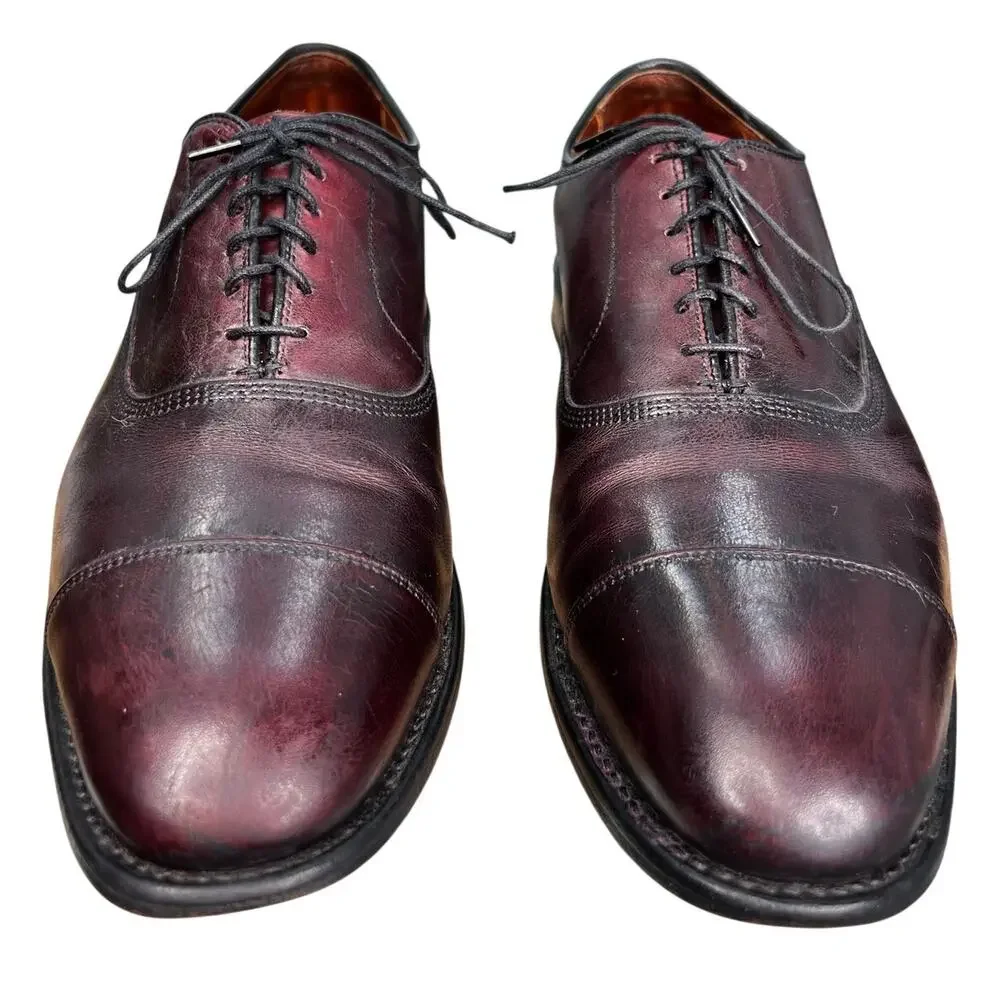 Allen Edmonds Men’s Park Avenue Burgundy Leather Oxford Size US 9 D